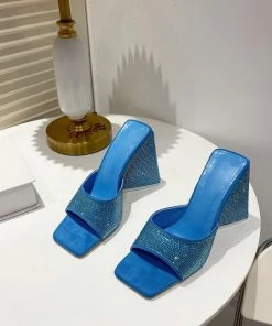 Shop Lena Jade Crystal Mule Shoes