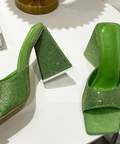 Shop Lena Jade Crystal Mule Shoes