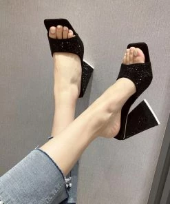 Shop Lena Jade Crystal Mule Shoes