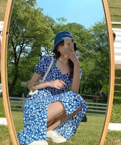 Shop Lena Jade Dresses Blue Samantha Floral Dress