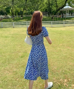 Shop Lena Jade Dresses Blue Samantha Floral Dress