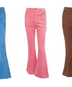 Shop Lena Jade Blue Bell Bottom Corduroy Pants