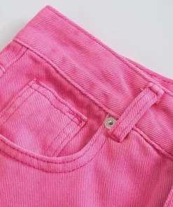 Shop Lena Jade Pink High Waisted Jeans Pants