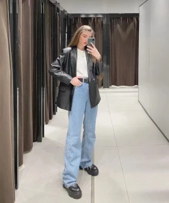 Shop Lena Jade Light Wash Jameson Straight Leg Jeans Pants