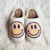 Shop Lena Jade Shoes Blue And Yellow Smiley Fluffy Slippers