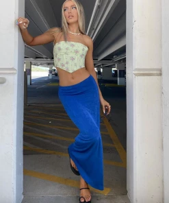 Shop Lena Jade Skirts Blue Tell Me Later Vintage Skirt