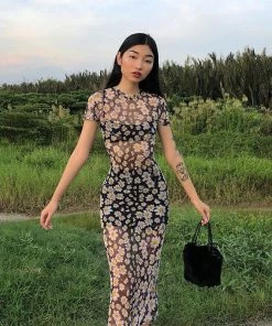 Shoplenajade Floral Maxi Dress Dresses