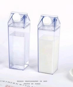 Shop Lena Jade Aesthetic Cups Clear Milk Cartoon Bottle