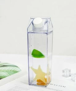Shop Lena Jade Aesthetic Cups Clear Milk Cartoon Bottle