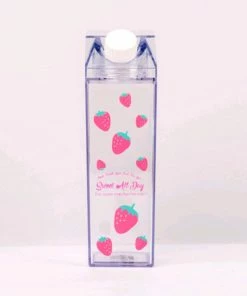 Shop Lena Jade Strawberry Sweet All Day Milk Cartoon Bottle Aesthetic Cups