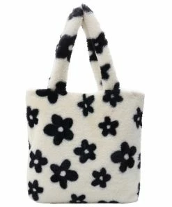 Shop Lena Jade Bags Large Flower Fuzzy Bag
