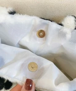 Shop Lena Jade Bags Large Flower Fuzzy Bag