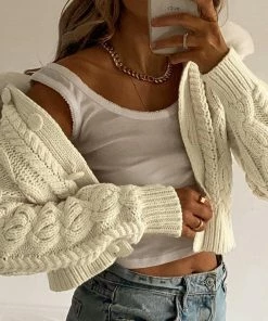 Shop Lena Jade Fur Trimmed Sweater