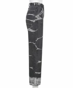 Shoplenajade Pants Grey Tie Dye Jeans