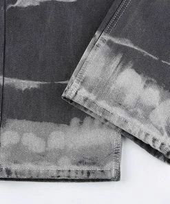 Shoplenajade Pants Grey Tie Dye Jeans