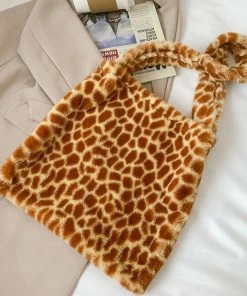 Shop Lena Jade Giraffe Fuzzy Bag
