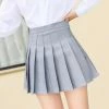Shoplenajade Grey Pleated Skirt Skirts