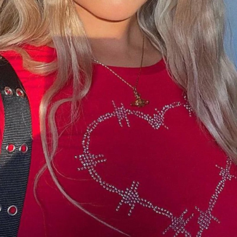 Shoplenajade Y2K Wire Heart Crop Top 8 Shoplenajade Y2K Wire Heart Crop Top