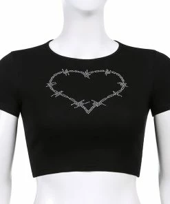 Shoplenajade Y2K Wire Heart Crop Top 22 Shoplenajade Y2K Wire Heart Crop Top