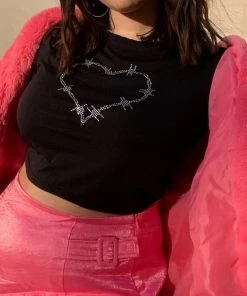 Shoplenajade Y2K Wire Heart Crop Top 20 Shoplenajade Y2K Wire Heart Crop Top