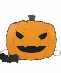 Shop Lena Jade Bags Orange Pumpkin Halloween Crossbody Bag