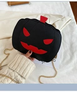 Shop Lena Jade Black Pumpkin Halloween Crossbody Bag Bags