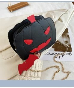 Shop Lena Jade Black Pumpkin Halloween Crossbody Bag Bags