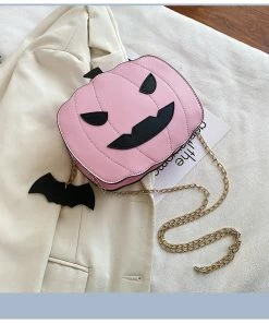 Shop Lena Jade Pink Pumpkin Halloween Crossbody Bag