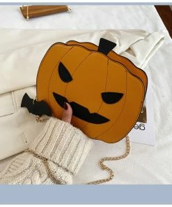 Shop Lena Jade Bags Orange Pumpkin Halloween Crossbody Bag