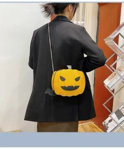 Shop Lena Jade Bags Orange Pumpkin Halloween Crossbody Bag
