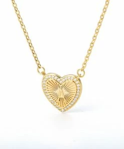 Shop Lena Jade Necklaces Initial Heart Necklace