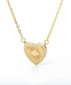 Shop Lena Jade Necklaces Initial Heart Necklace