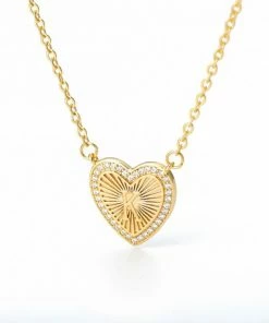 Shop Lena Jade Necklaces Initial Heart Necklace