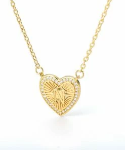 Shop Lena Jade Necklaces Initial Heart Necklace