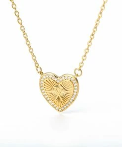 Shop Lena Jade Necklaces Initial Heart Necklace