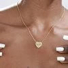 Shop Lena Jade Necklaces Initial Heart Necklace 2 Shop Lena Jade Necklaces Initial Heart Necklace