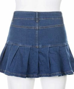 Shoplenajade Denim Pleated Skirt Skirts 29 Shoplenajade Denim Pleated Skirt Skirts