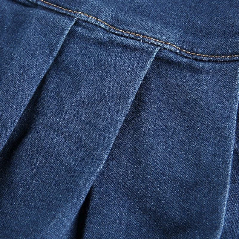 Shoplenajade Denim Pleated Skirt Skirts 10 Shoplenajade Denim Pleated Skirt Skirts