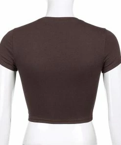 Shop Lena Jade Y2K Brown Camo Heart Tee