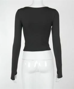 Shop Lena Jade Black Cut Out Long Sleeve Long Sleeves