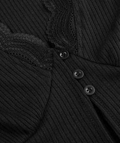 Shoplenajade Black Lace Long Sleeve Long Sleeves