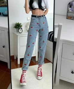 Shoplenajade Pants Cherry Jeans