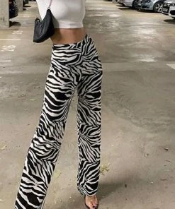 Shoplenajade Zebra Mom Pants