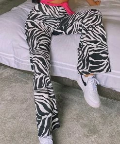 Shoplenajade Zebra Mom Pants