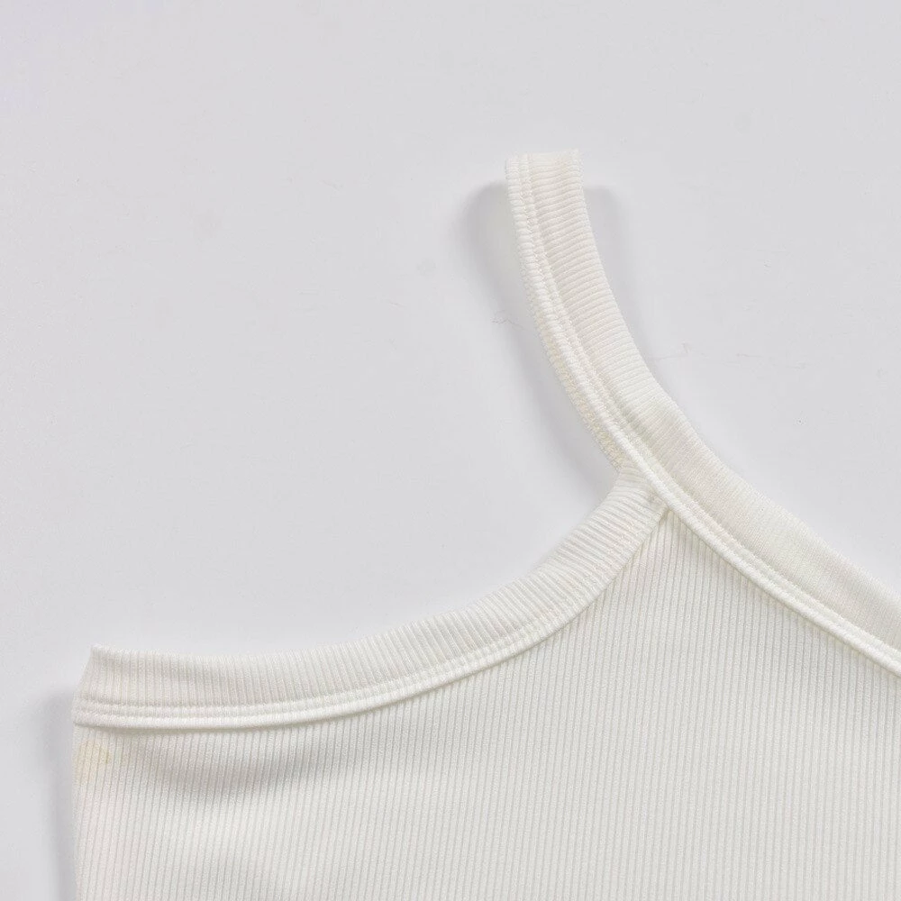 Shop Lena Jade Tanks One Shoulder Cotton Tank 11 Shop Lena Jade Tanks One Shoulder Cotton Tank