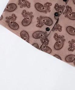 Shop Lena Jade Long Sleeves Brown Paisley Long Sleeve