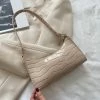 Shop Lena Jade Beige Croc Shoulder Bag Bags