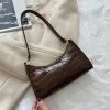 Shop Lena Jade Bags Brown Croc Shoulder Bag