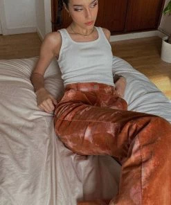 Shop Lena Jade Brown Tie Dye Pants