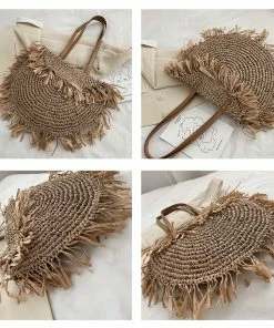 Shop Lena Jade Richie Straw Beach Bag Bags